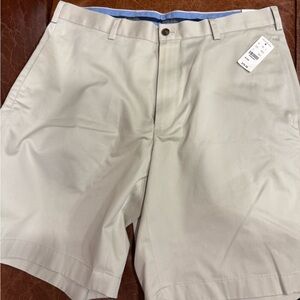 Brooks Brothers Light Tan Flat Front Shorts